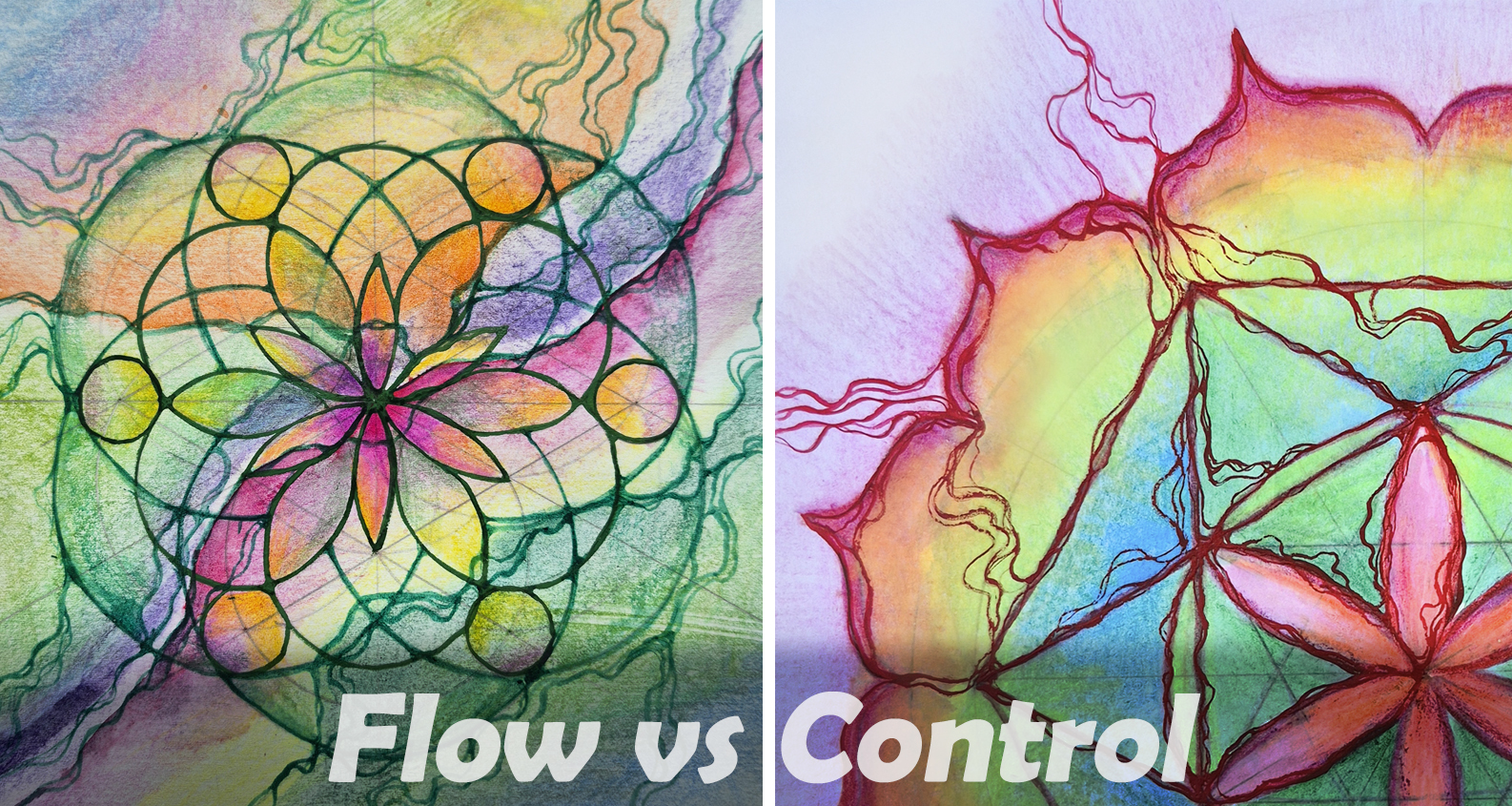 Neurographic art drawings