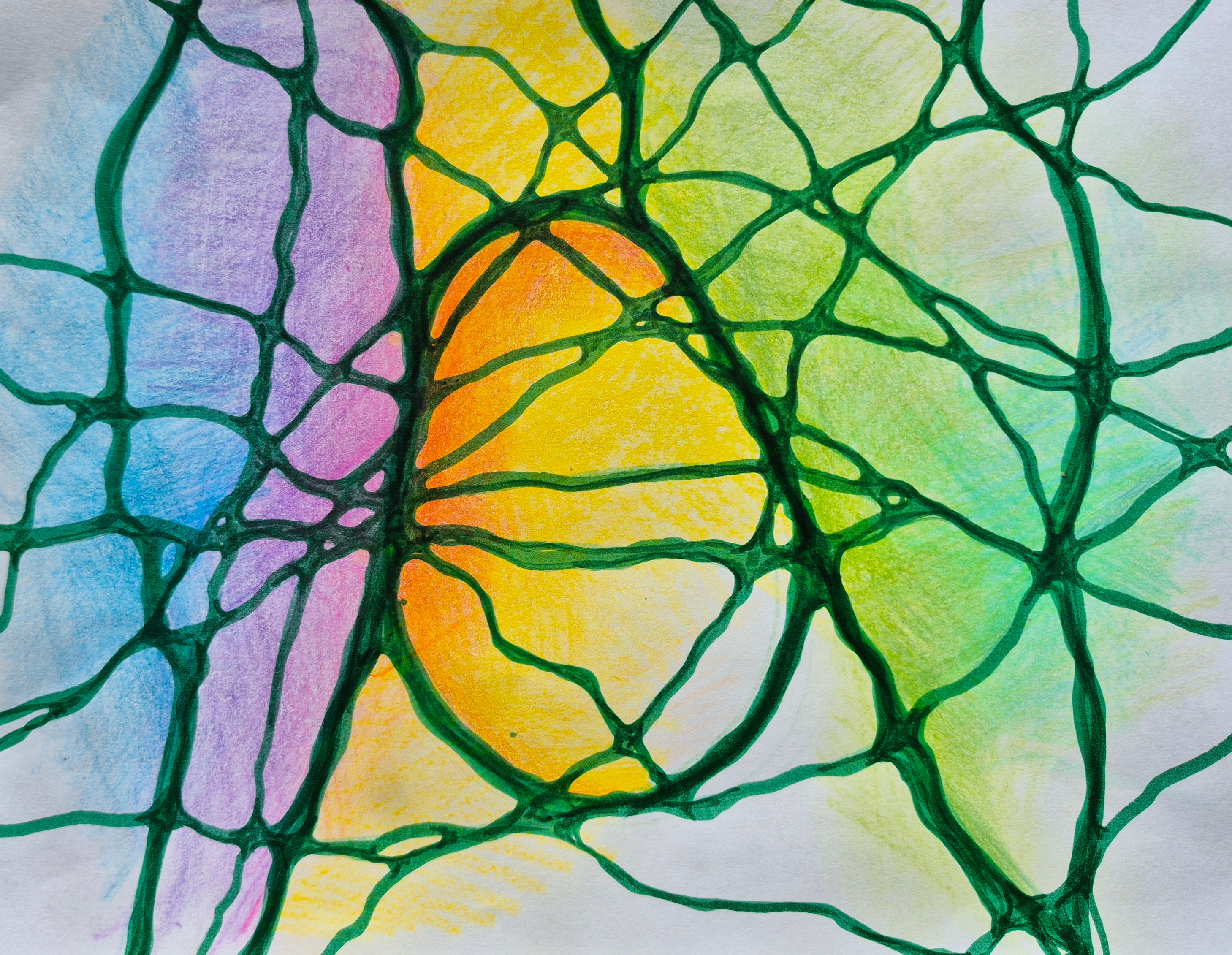 Neurographica drawing and feeling