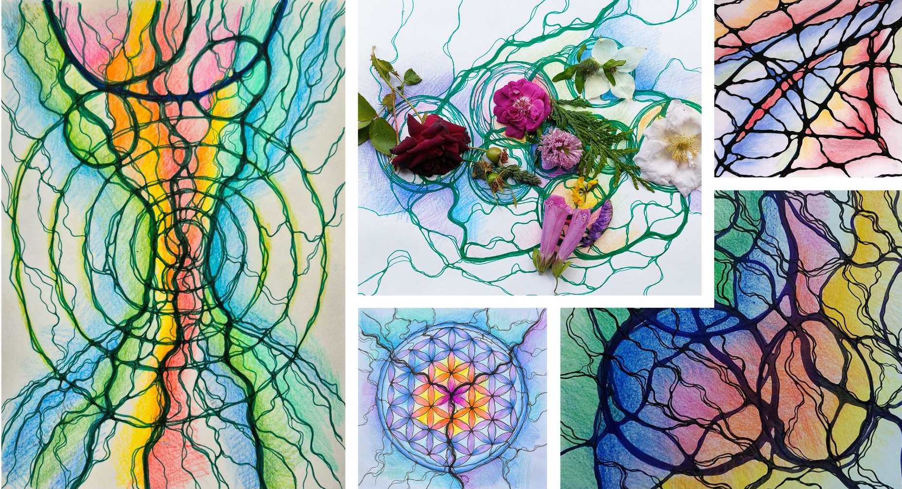 Artist and neurographica instructor